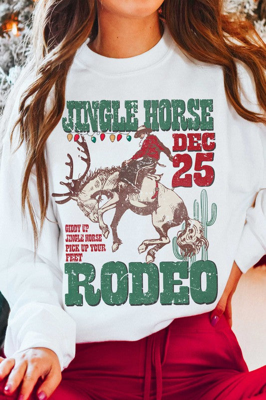 JINGLE HORSE RODEO Graphic Sweatshirt