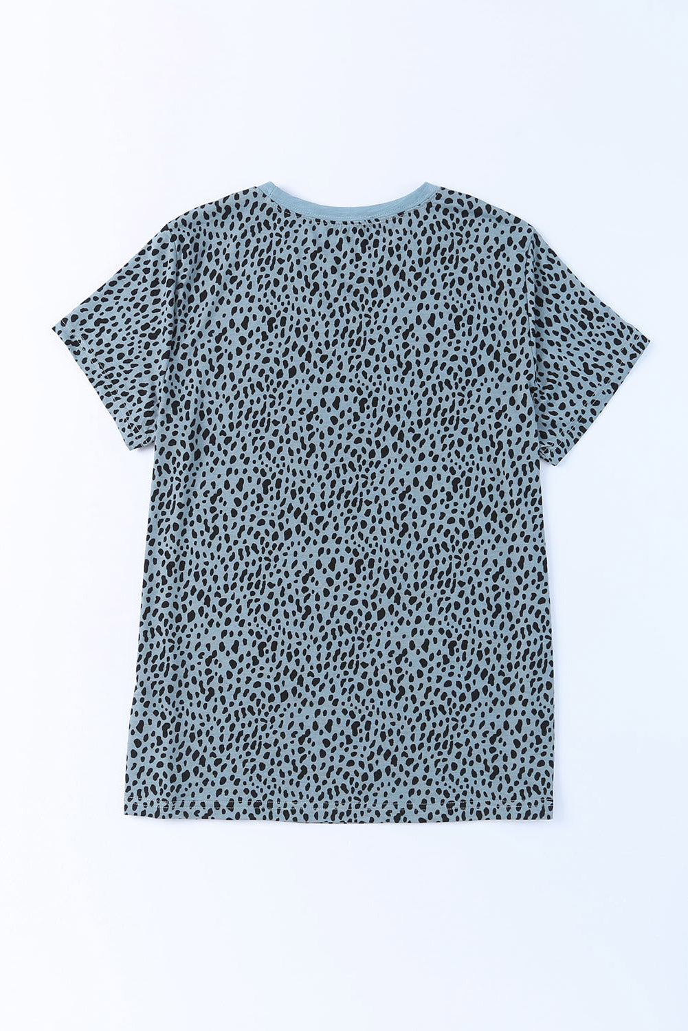 Animal Print Round Neck Short Sleeve T-Shirt