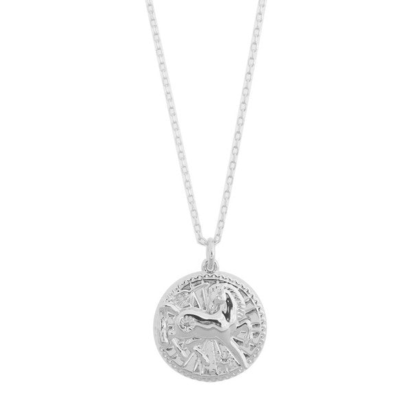 Chinese Zodiac Coin Necklace - Horse