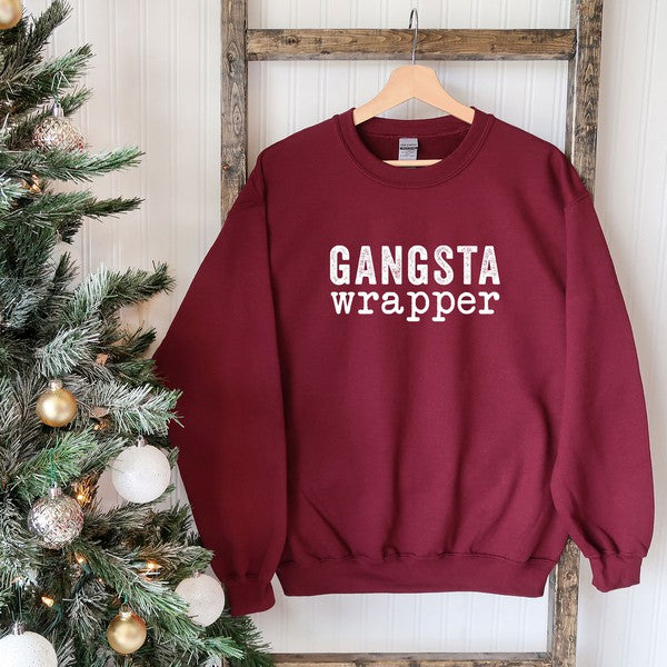 Gangsta Wrapper Graphic Sweatshirt