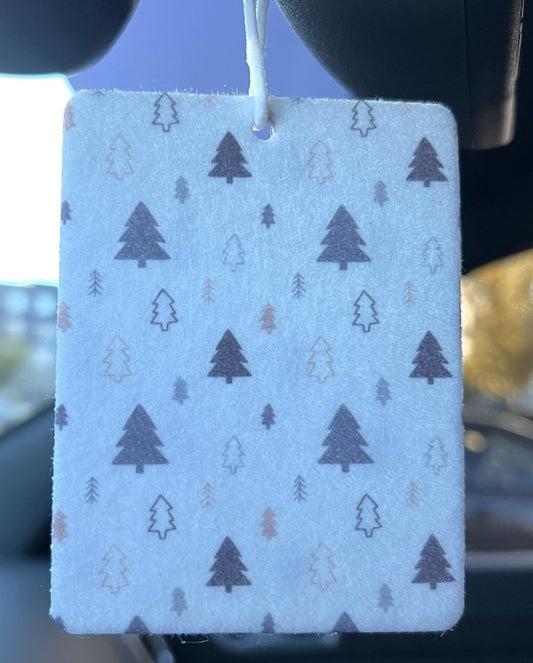 Trees with Light Blue Background Air Freshener