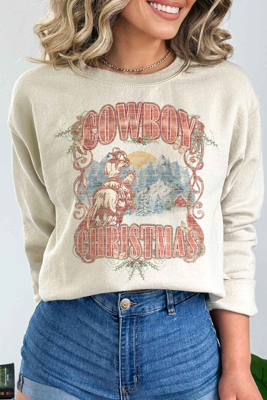 Cowboy Western Christmas Graphic Sweatshirt