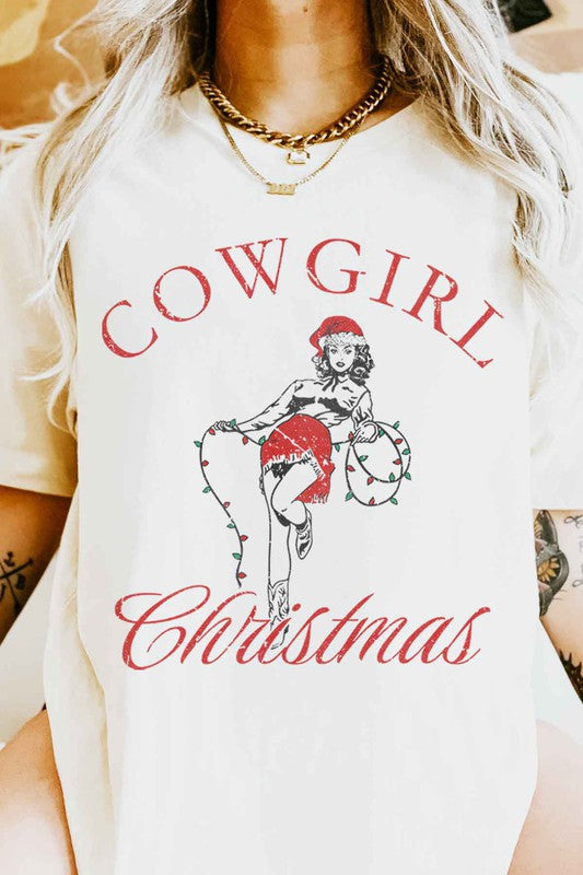 A little bit of Cowgirl Christmas Tee