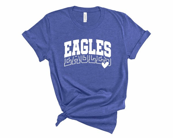 Eagles Heart Softstyle Gameday Graphic Tee