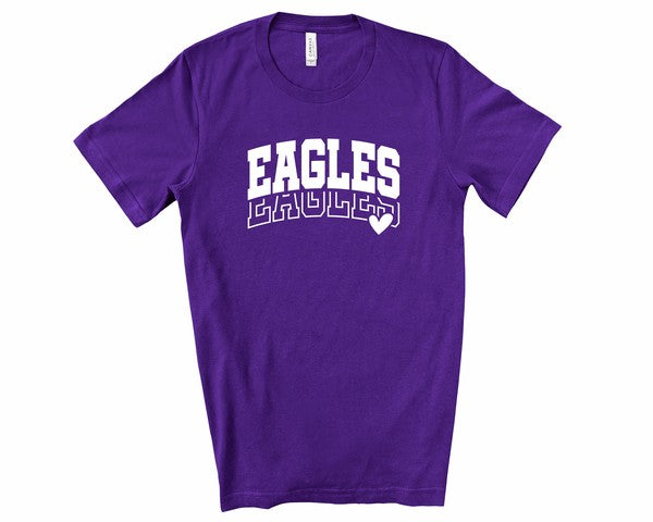 Eagles Heart Softstyle Gameday Graphic Tee