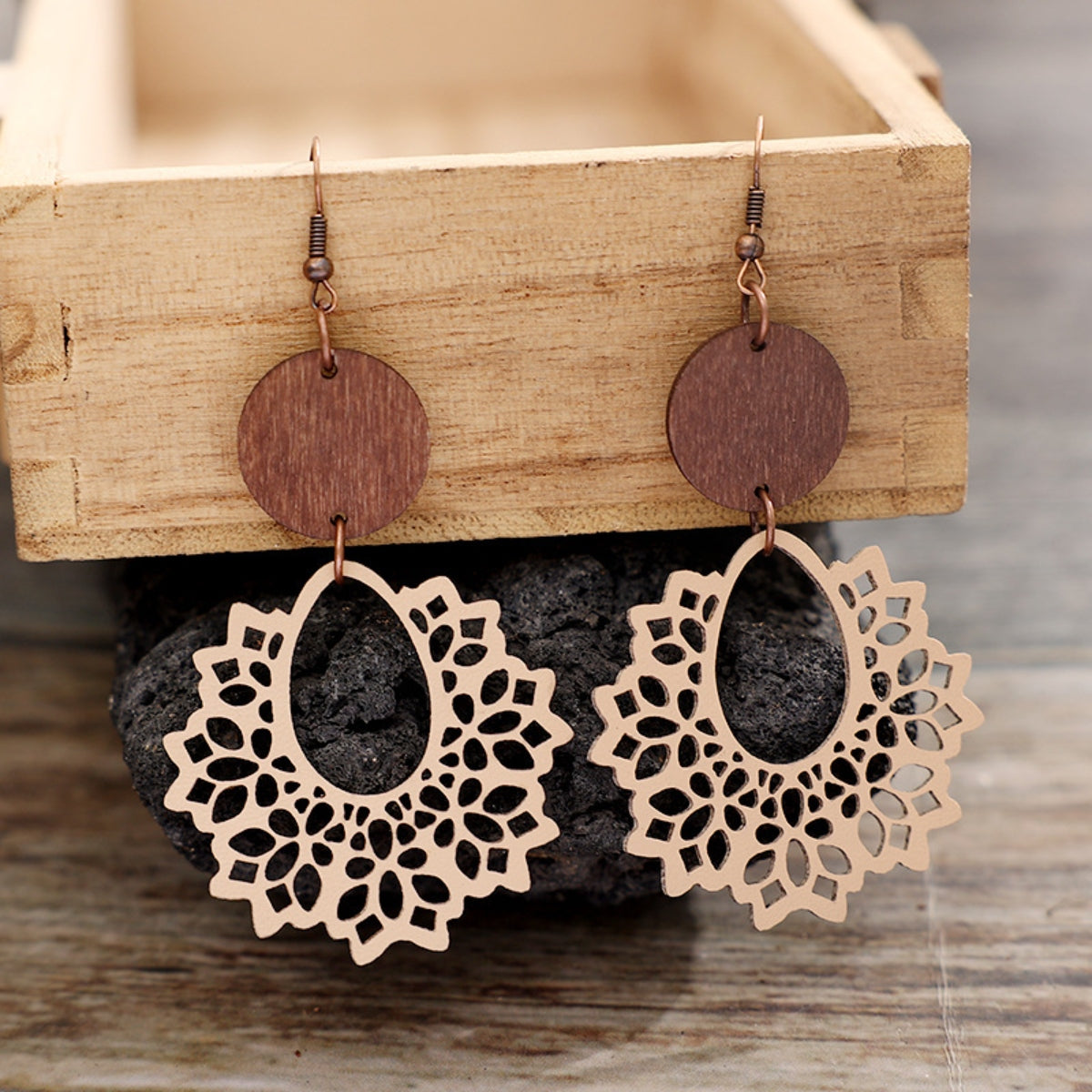 Cutout Dangle Earrings