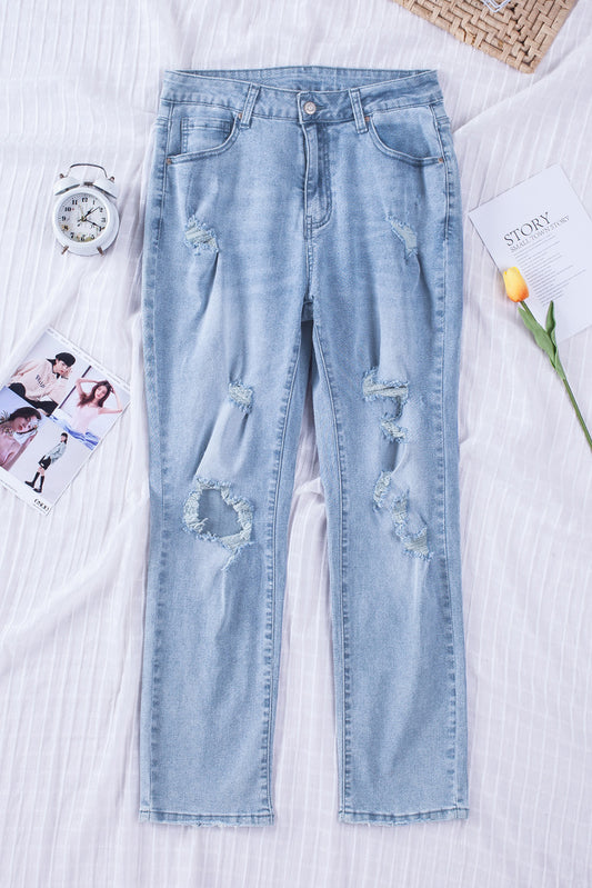 Meet You There Distressed Jeans