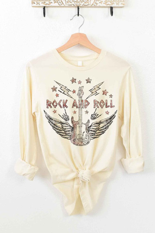VINTAGE ROCK AND ROLL LONG SLEEVE TEE