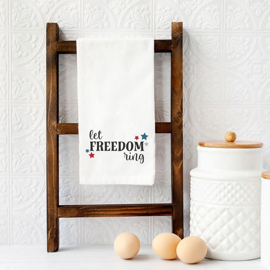 Let Freedom Ring Stars Tea Towel