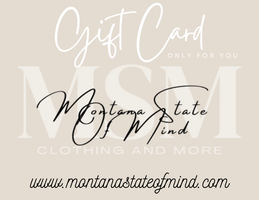 Montana State Of Mind Gift Card